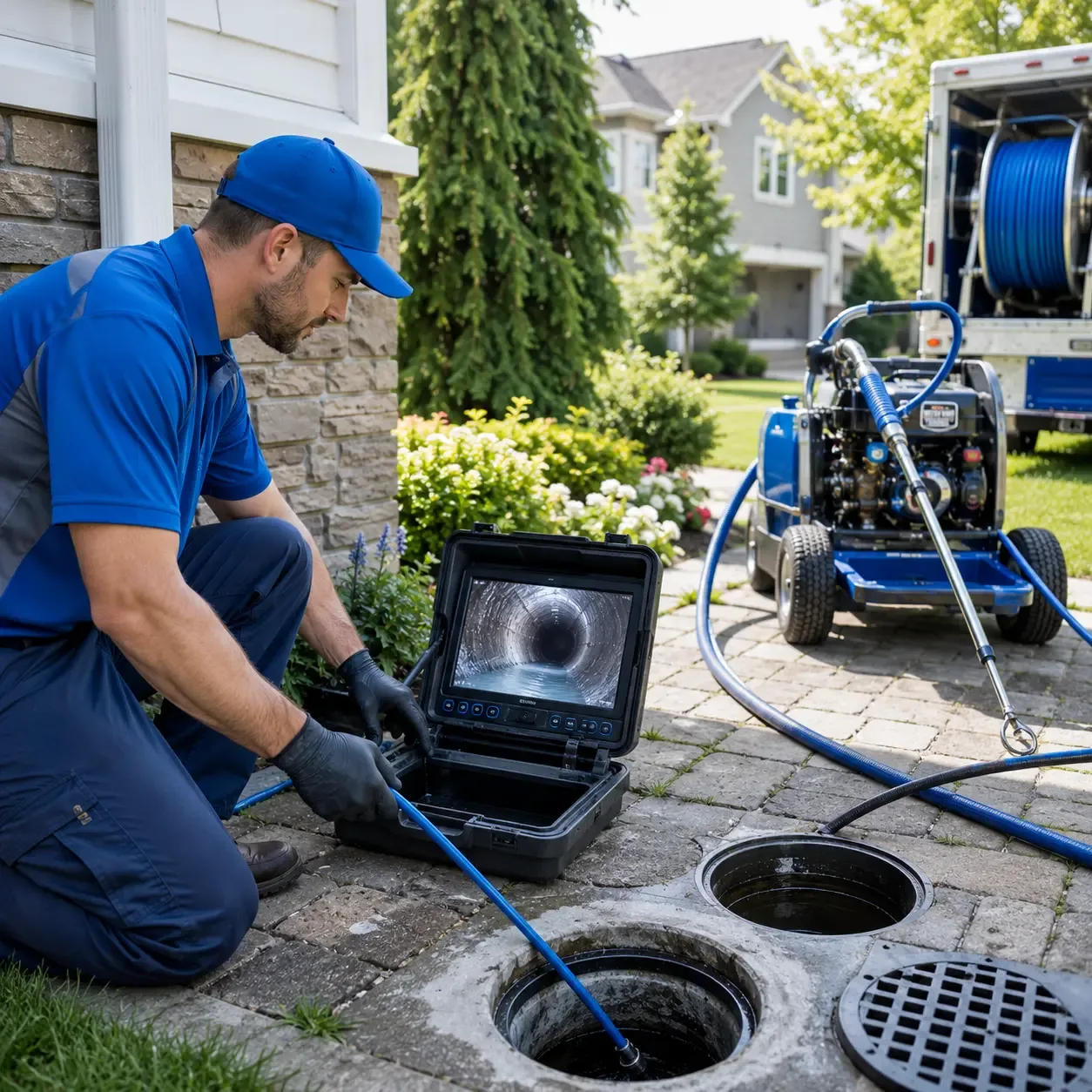 Outdoor drain cleaning professionals serving Fairview, MI