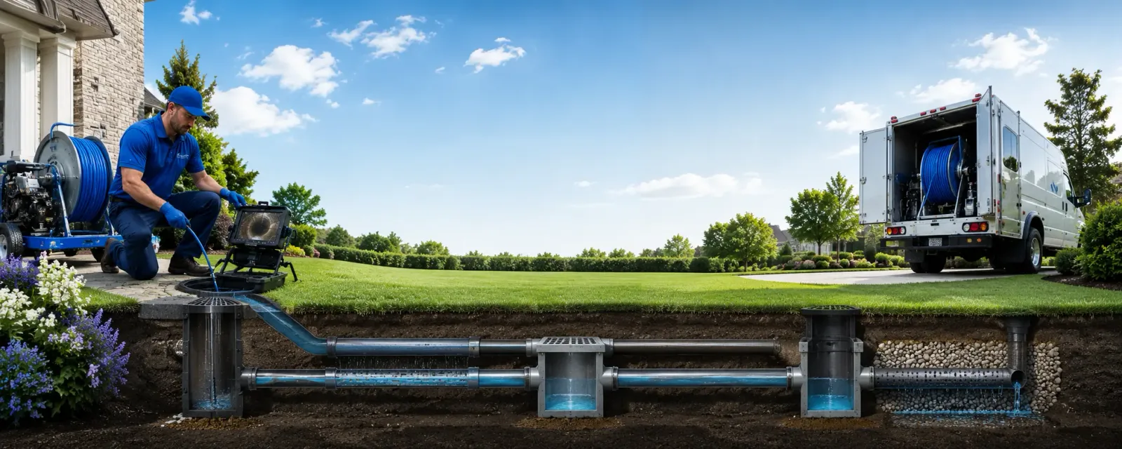 Outdoor drain cleaning information for Fairview, MI