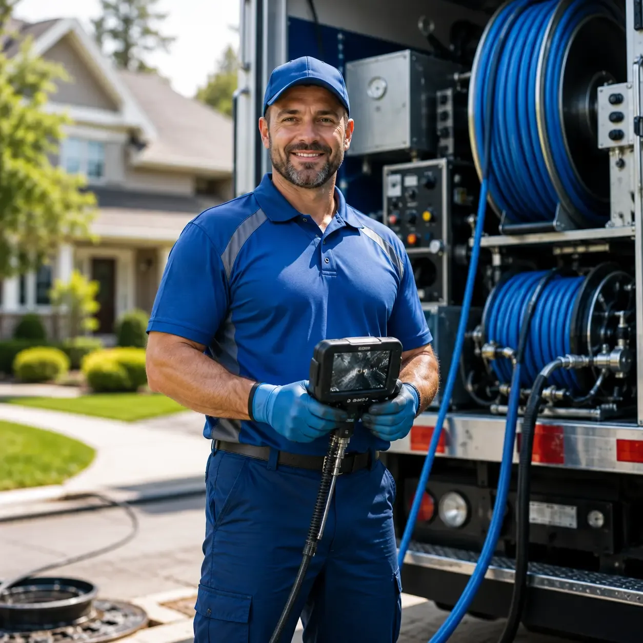 Local outdoor drain cleaning specialists in Fairview, MI